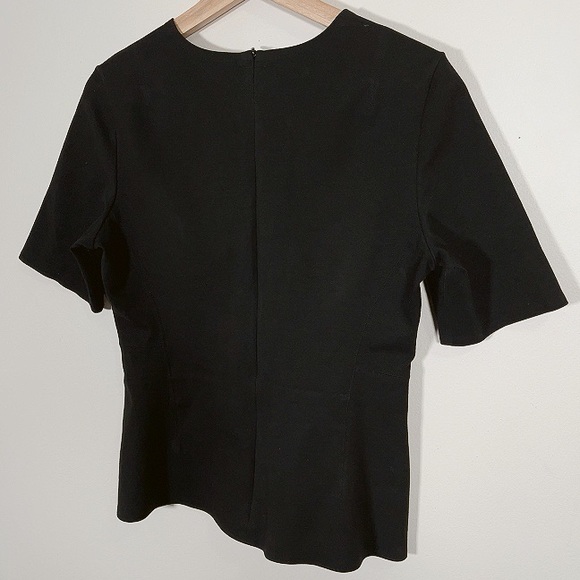 THEORY | BLACK COTTON PONTE FITTED SHELL - Picture 11 of 14